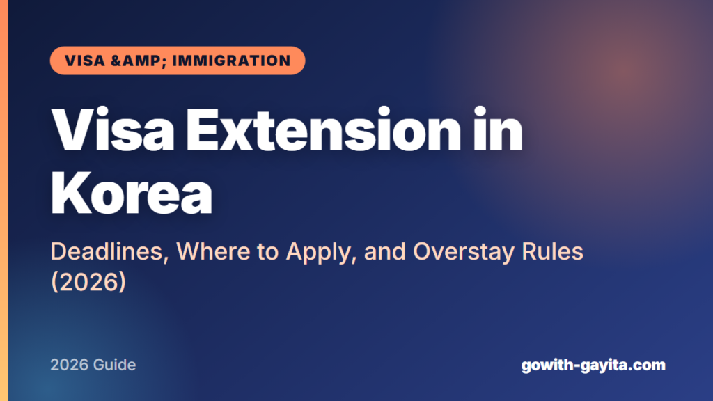 visa extension in Korea